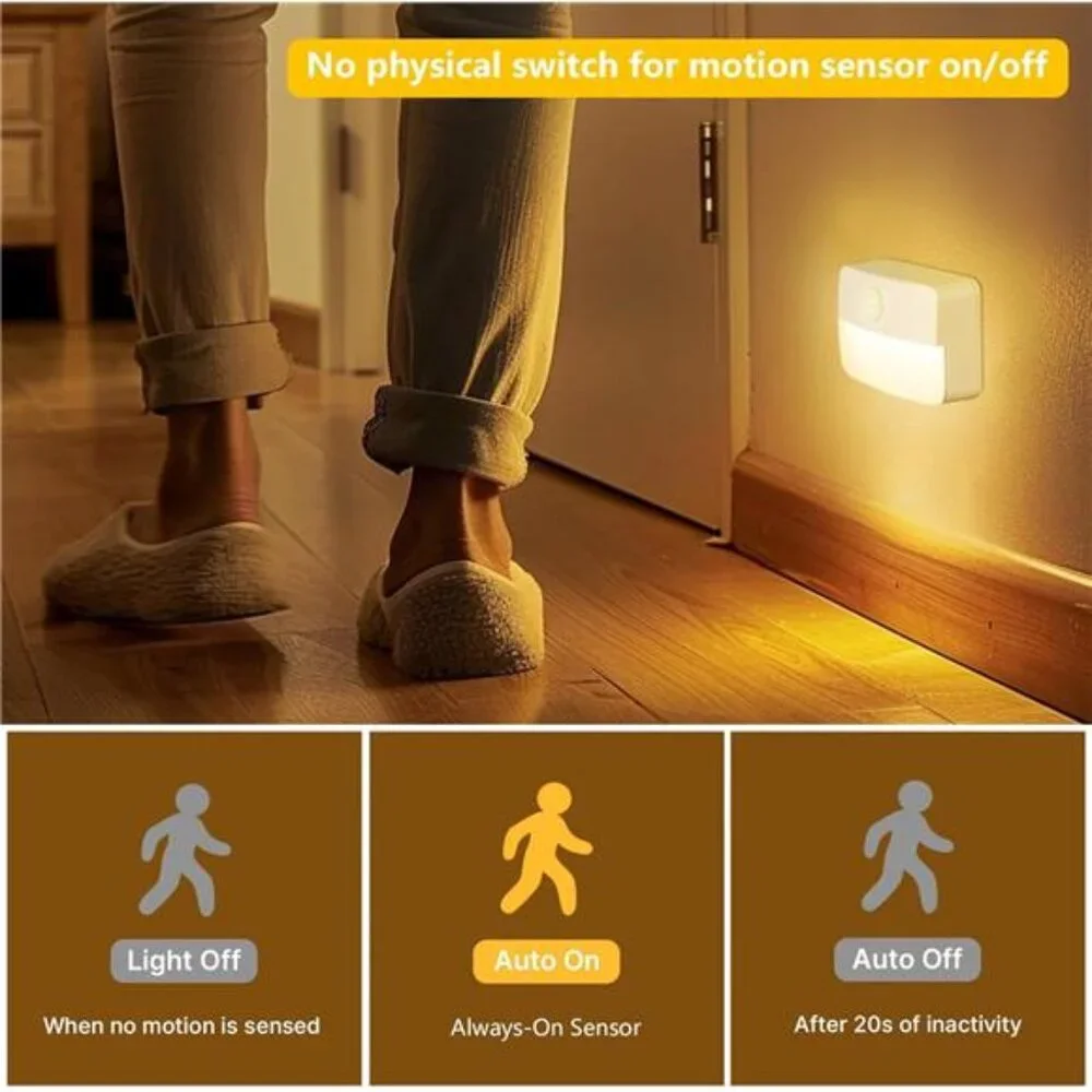 Motion Sensor Stair Light for Indoor Battery Operated Closet Lights Portable 8PK